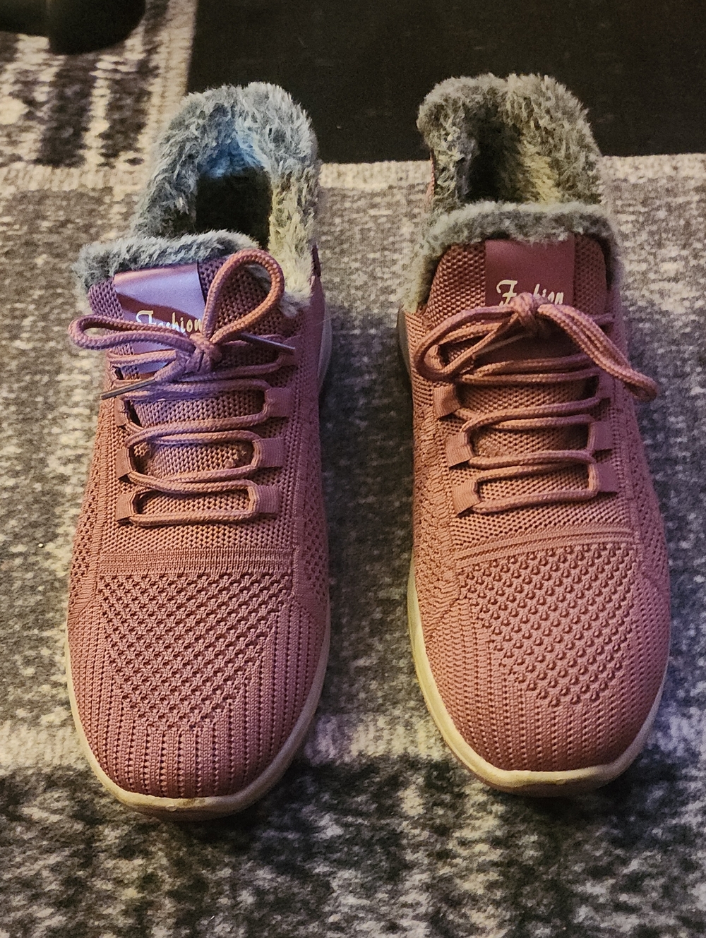 Women’s Knit Lined Sneakers - Dusty Rose